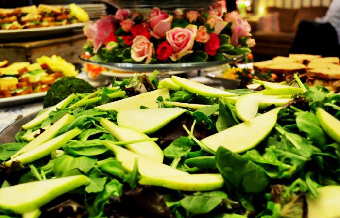 Salad of fresh greens.
