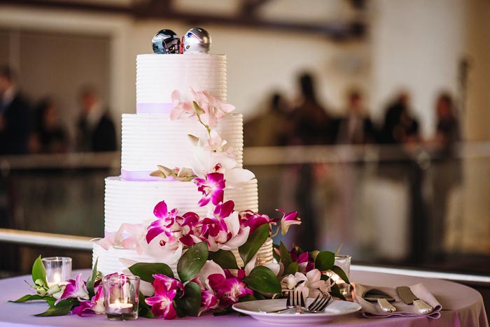 Chang Phoenixville Foundry wedding cake courtesy of Master’s Baker