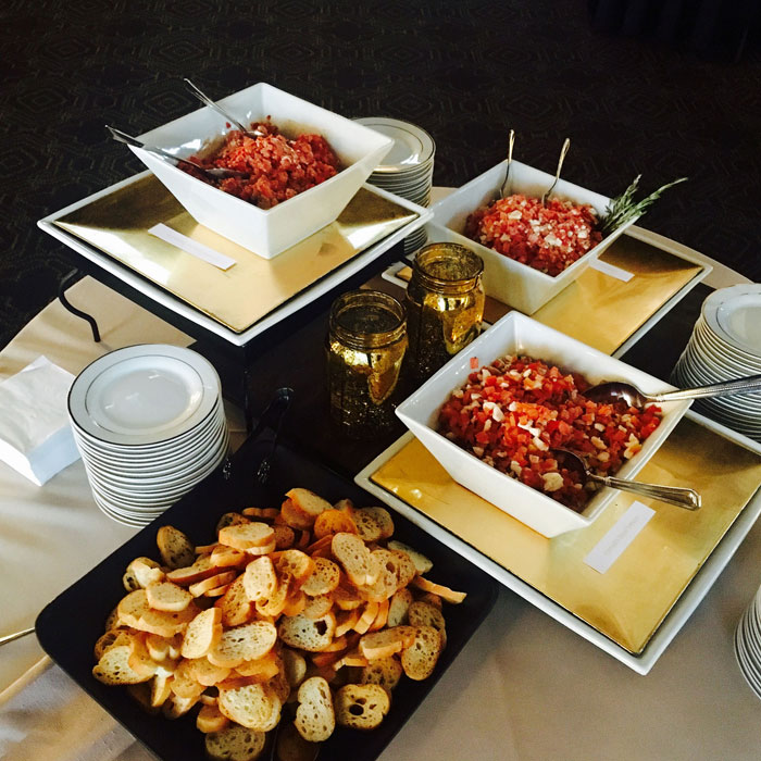 Toasted Bruschetta Display