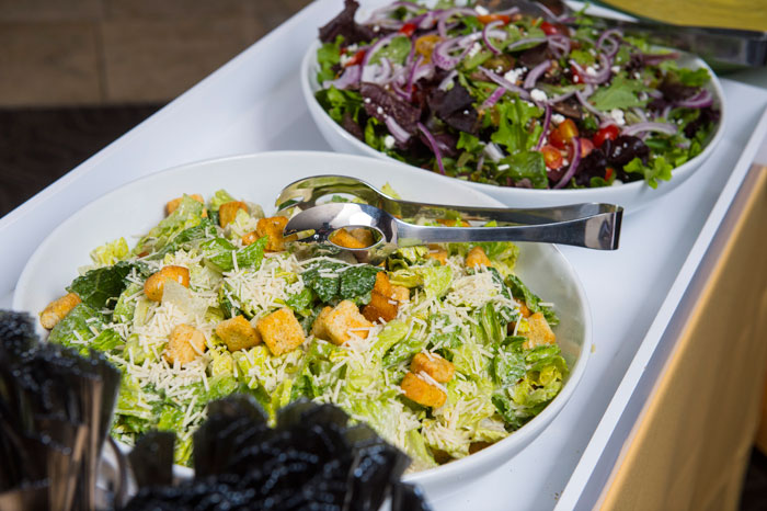 Caesar Salad and Baby Green Salad at Business Buffet