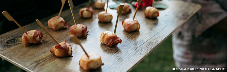 Bacon wrapped scallops